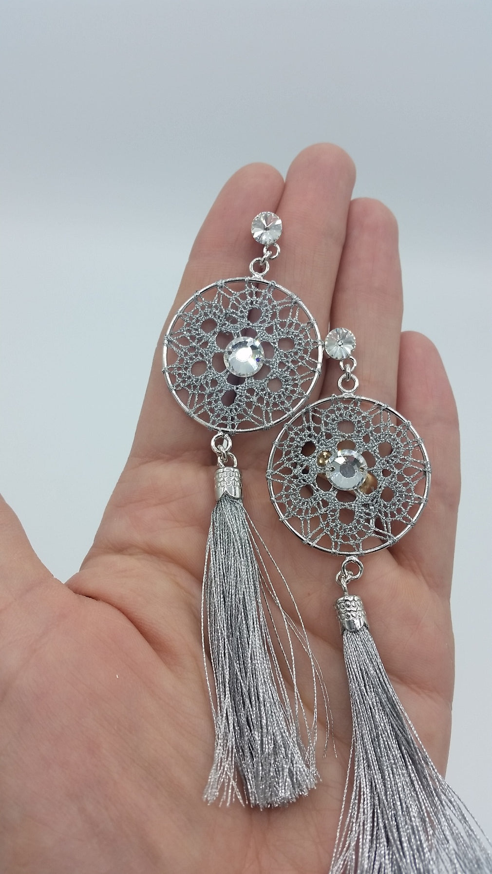 Kraljica – Sterling Silver Lace Earrings